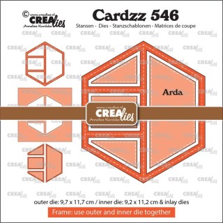 (CLCZ546)Crealies Cardzz Dies No. 546 Frame & Inlays Arda
