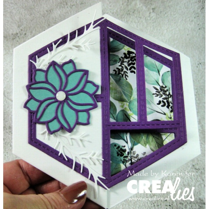 (CLCZ547)Crealies Cardzz Frame & Inlays Barbara CLCZ547 9,7x11,7cm