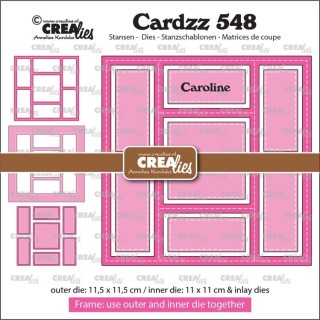 (CLCZ548)Crealies Cardzz Frame & Inlays Caroline CLCZ548 11,5x11,5cm