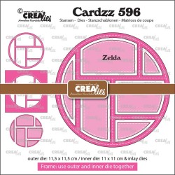 (CLCZ596)Crealies Cardzz Frame & Inlay Zelda CLCZ596 11,5x11,5cm