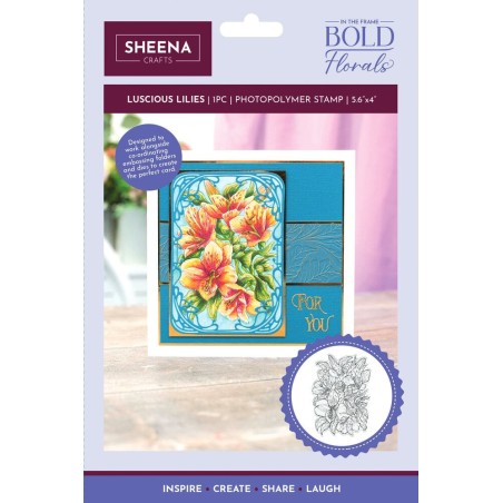 (SD-ITF-BF-STP-LL)SHEENA n the Frame Bold Florals Clear Stamp Luscious Lillies