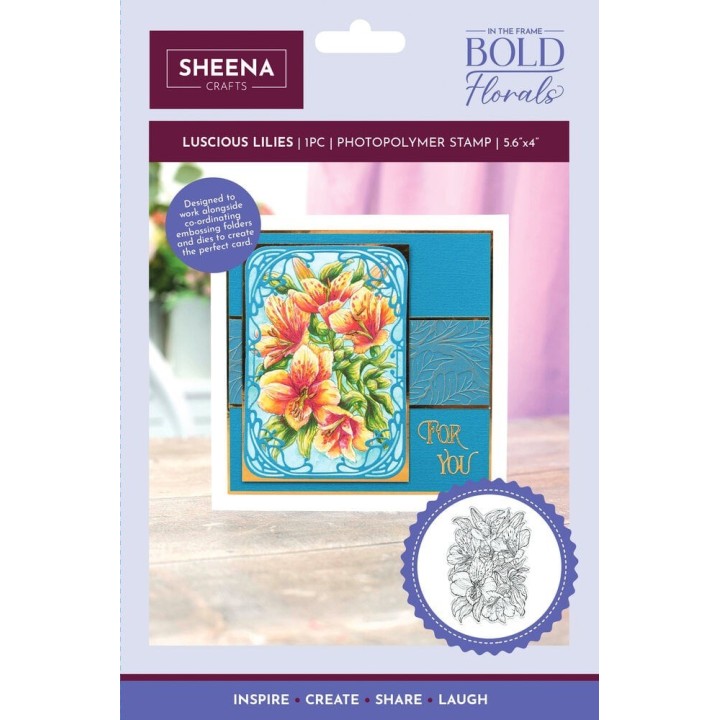 (SD-ITF-BF-STP-LL)SHEENA n the Frame Bold Florals Clear Stamp Luscious Lillies