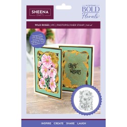 (SD-ITF-BF-STP-WR)SHEENA In the Frame Bold Florals Clear Stamp Wild Roses