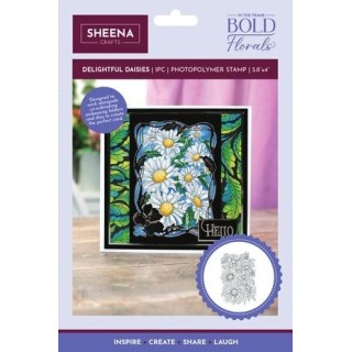 (SD-ITF-BF-STP-DD)SHEENA In the Frame Bold Florals Clear Stamp Delightful Daisies