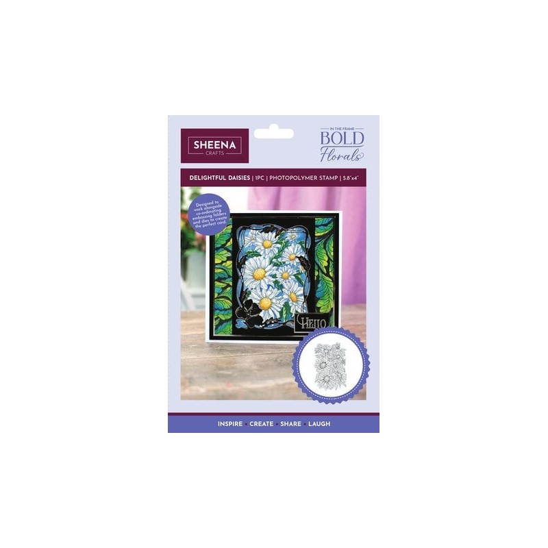 (SD-ITF-BF-STP-DD)SHEENA In the Frame Bold Florals Clear Stamp Delightful Daisies