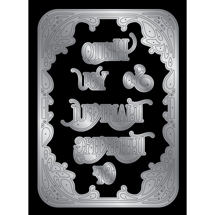 (SD-ITF-BF-MD-ANF)SHEENA In the Frame Bold Florals Metal Die Art Nouveau Frame