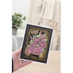 (SD-ITF-BF-MD-ANF)SHEENA In the Frame Bold Florals Metal Die Art Nouveau Frame