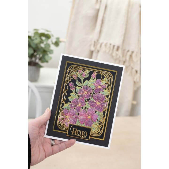 (SD-ITF-BF-MD-ANF)SHEENA In the Frame Bold Florals Metal Die Art Nouveau Frame