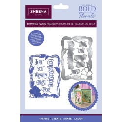 (SD-ITF-BF-MD-EFF)SHEENA In the Frame Bold Florals Metal Die Entwined Floral Frame