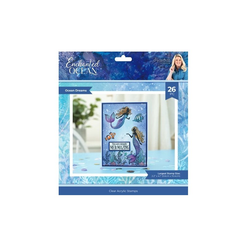 (S-EO-CA-ST-OCDR)Crafter's Companion Enchanted Ocean Clear Stamp Ocean Dreams