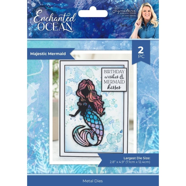 (S-EO-MD-MAME)Crafter's Companion Enchanted Ocean Metal Die Majestic Mermaid