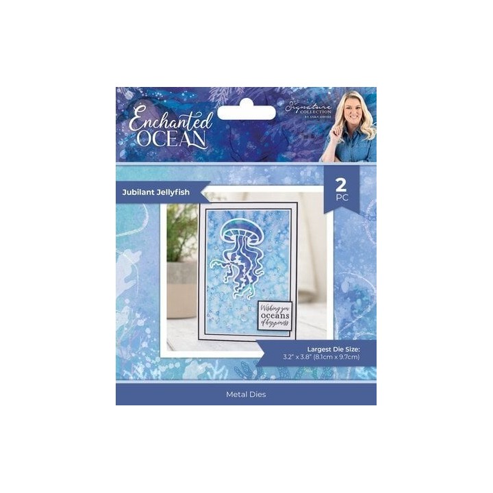 (S-EO-MD-JUJF)Crafter's Companion Enchanted Ocean Metal Die Jubilant Jellyfish