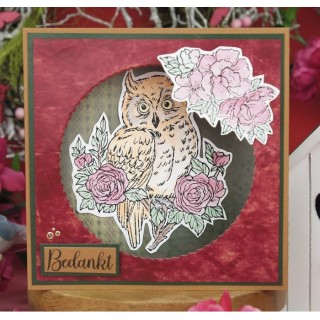 (BBCS10008)Clear Stamps - Berries Beauties - Romantic Birds - Owl