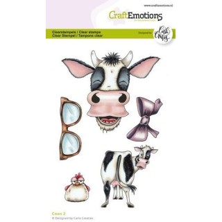 (1584)CraftEmotions clearstamps A6 - Cows 2 Carla Creaties