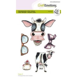 (1584)CraftEmotions clearstamps A6 - Cows 2 Carla Creaties
