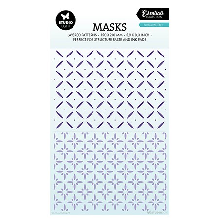 (SL-ES-MASK275)Studio light stencil Floral pattern Essentials nr.275