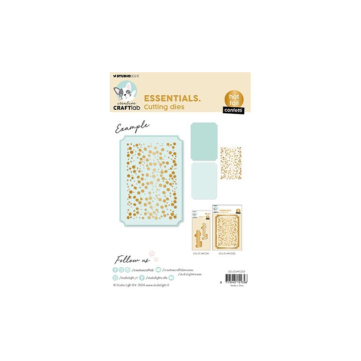 (CCL-ES-HFCD02)Studio Light Hot Foil Cutting Die Confetti Essentials nr.2