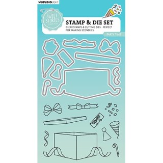 (SL-SS-SCD79)Studio Light Stamp & Cutting Die Party time Sweet Stories nr.79