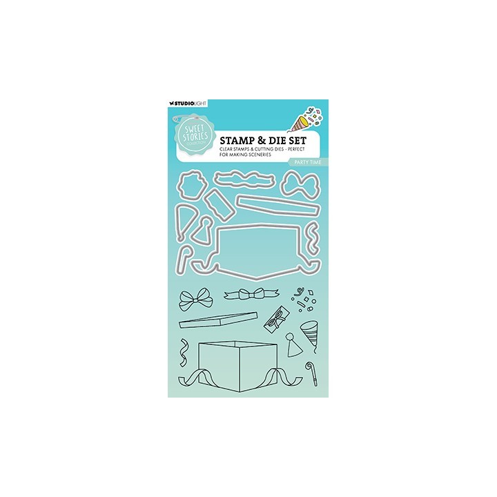 (SL-SS-SCD79)Studio Light Stamp & Cutting Die Party time Sweet Stories nr.79