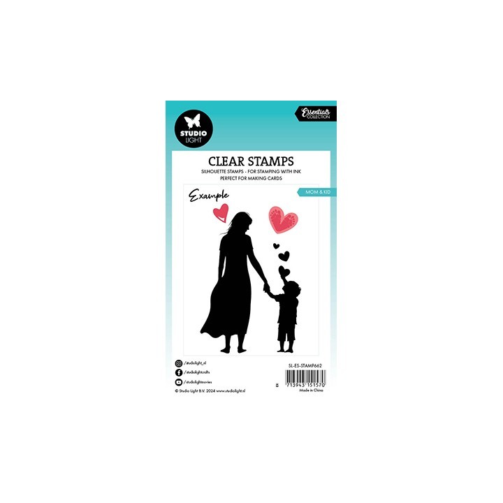 (SL-ES-STAMP662)Studio light SL Clear stamp Mom & Kid Essentials nr.662