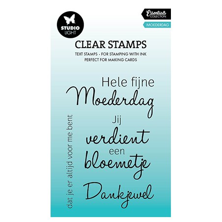 (SL-ES-STAMP664)Studio light SL Clear stamp Moederdag Essentials nr.664