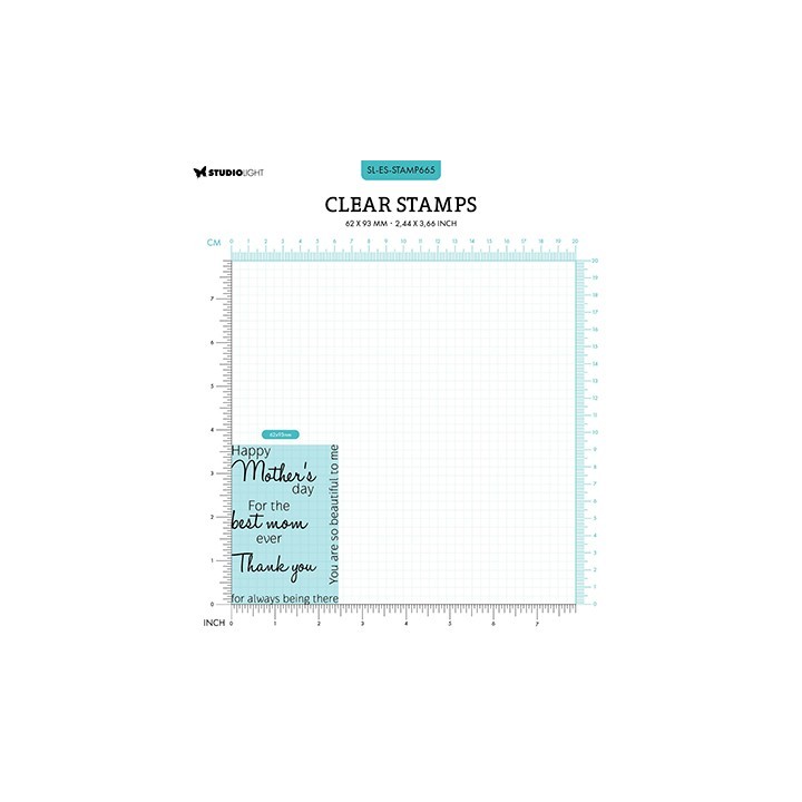 (SL-ES-STAMP665)Studio light SL Clear stamp Mothersday Essentials nr.665