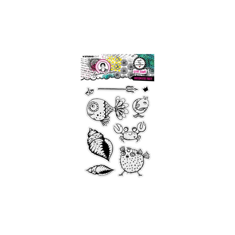 (ABM-SI-STAMP649)Studio light clear stamp Underwater party Signature Collection nr.649