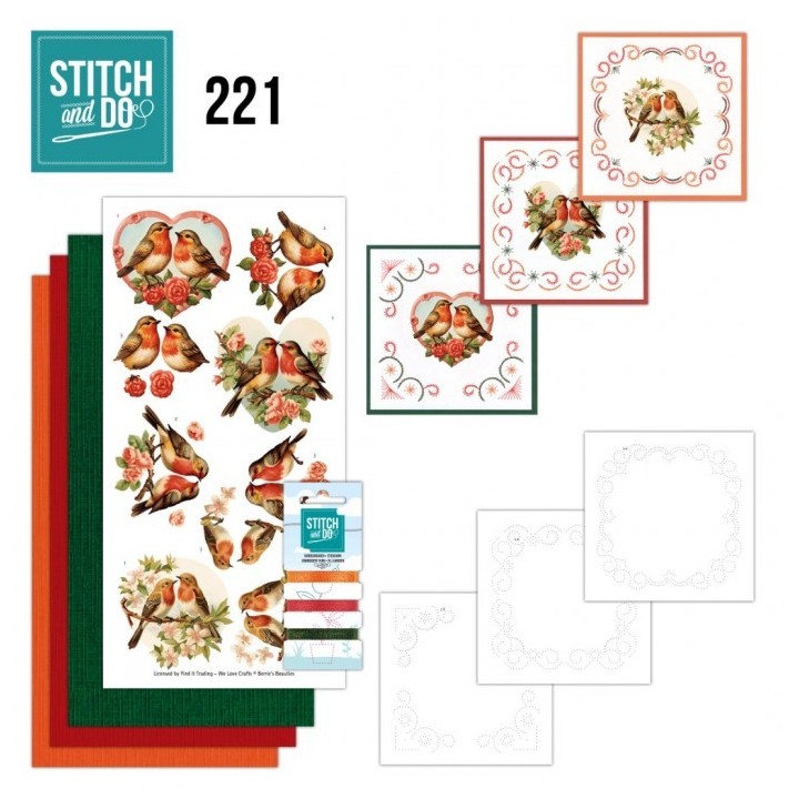 (STDO221)Stitch And Do 221 - Romantic Birds