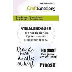 (5033)CraftEmotions clearstamps 6x7cm - Tekst Proost NL