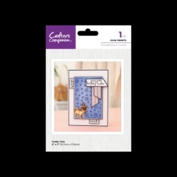 (CC-PR-EF5-PAWP)Crafter's Companion Pets Rule 5x7 Inch 2D Embossing Folder Paw Prints