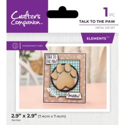 (CC-PR-MD-TTTP)Crafter's Companion Pets Rule Metal Die Talk to the Paw