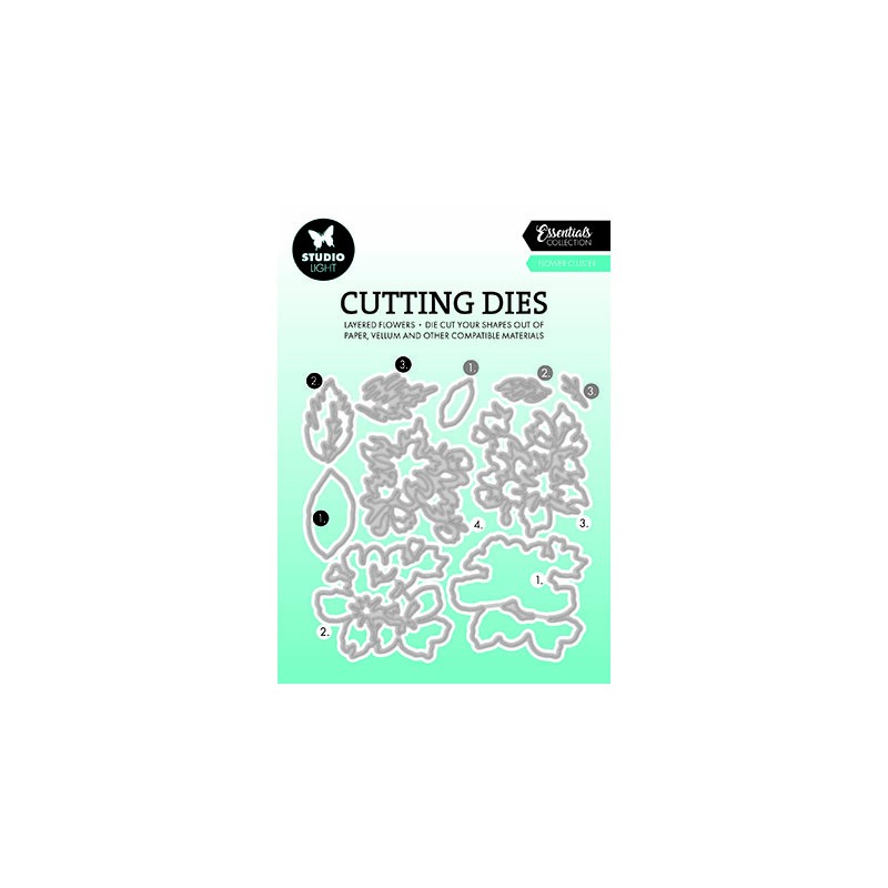 (SL-ES-CD811)Studio Light SL Cutting Die Layered - Flower cluster Essentials