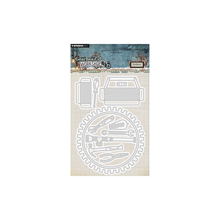 (SL-GW-CD829)Studio Light Cutting Die Toolbox Gearhead's Workshop nr.829