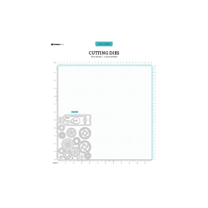 (SL-GW-CD830)Studio Light Cutting Die Gears & ticket Gearhead's Workshop nr.830