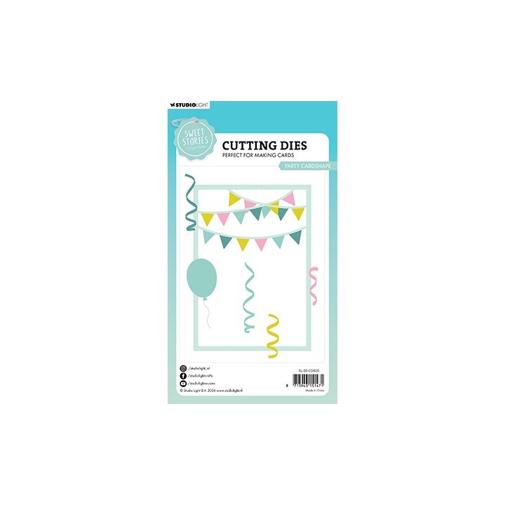 (SL-SS-CD820)Studio Light Cutting Die Party cardshape Sweet Stories nr.820