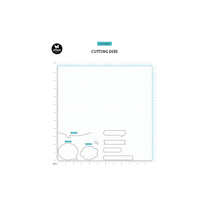 (SL-SS-CD821)Studio Light Cutting Die Speech & tekst essentials Sweet Stories nr.821