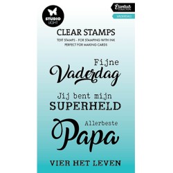 (SL-ES-STAMP668)Studio light SL Clear stamp Vaderdag Essentials nr.668