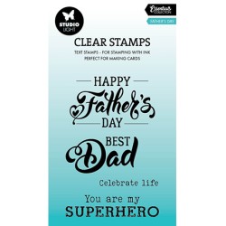 (SL-ES-STAMP669)Studio light SL Clear stamp Fathersday Essentials nr.669