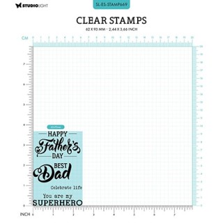 (SL-ES-STAMP669)Studio light SL Clear stamp Fathersday Essentials nr.669