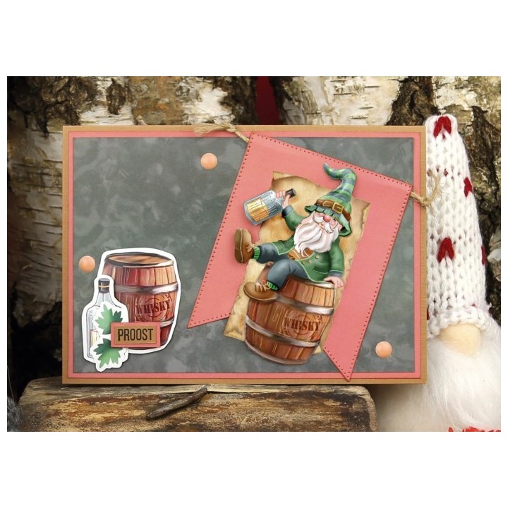 (SB10922)3D Push Out - Yvonne Creations - Great Gnomes - Party Gnomes