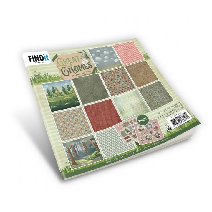 (YCPP10073)Paperpack - Yvonne Creations - Great Gnomes - Design