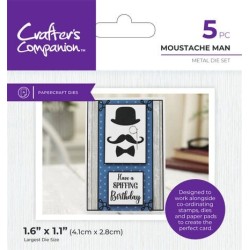 (CC-MM-MD-MOMA)Crafter's Companion Modern Man Metal Dies Mustache Man