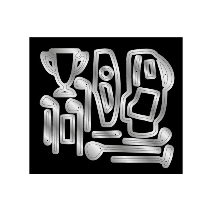 (CC-MM-MD-GOKI)Crafter's Companion Modern Man Metal Dies Golf King