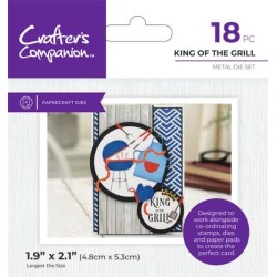 (CC-MM-MD-KIGR)Crafter's Companion Modern Man Metal Dies King of the Grill
