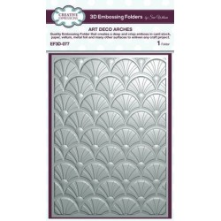 (EF3D-077)Creative Expressions Sue Wilson 3D Embossing Folder Art Deco Arches