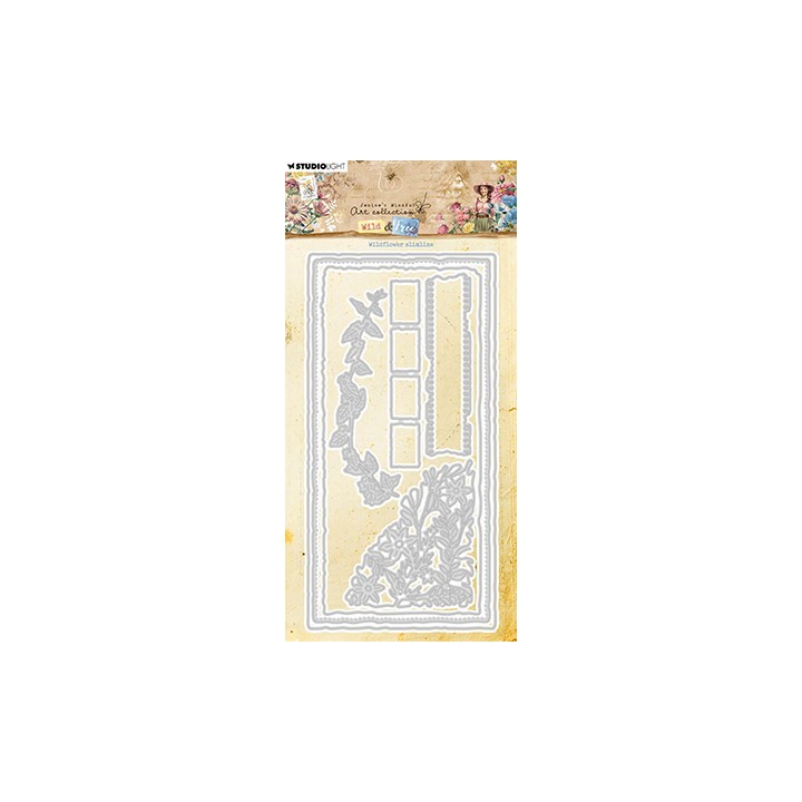 (JMA-WAF-CD828)Studio Light Cutting Die Wildflower slimline Wild & Free nr.828