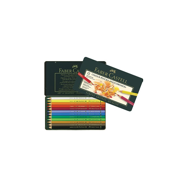 (012)Farbstift Polychromos 12er Metalletui