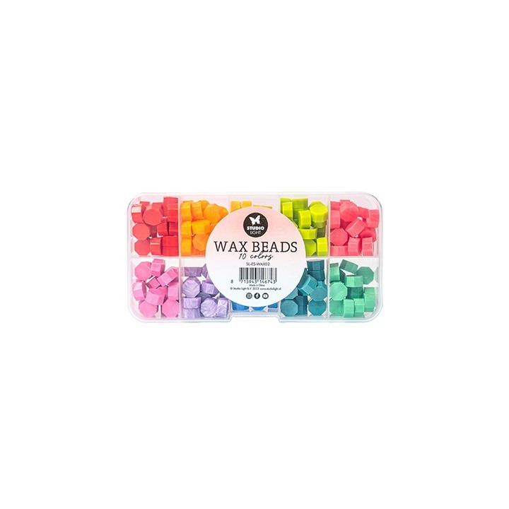 (SL-ES-WAX02)Studio Light Wax Beads 10 colors Bright Essentials Tools nr.02