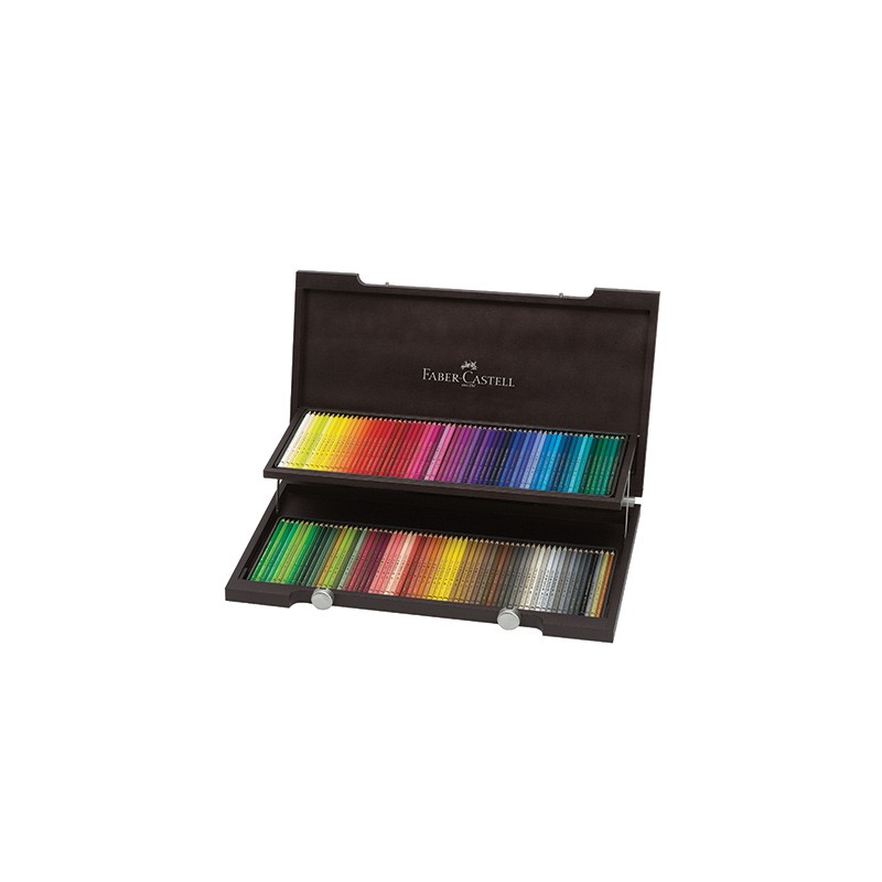 (013)Crayon FC Polychromos boîte bois luxe 120 couleurs