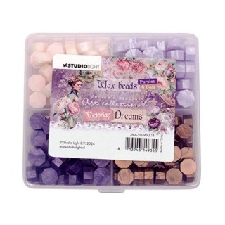 (SL-ES-WAX14)Studio Light Wax Beads 4 colors Purple Victorian Dreams nr.14